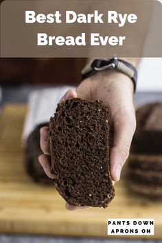 dark rye bread Dark Pumpernickel Bread Recipe, Black Russian Bread, Dark Rye Bread Recipe, Seafood Charcuterie, Russian Bread, Dark Rye Bread, Open Sandwiches, Brown Bread Recipe, Rye Sourdough