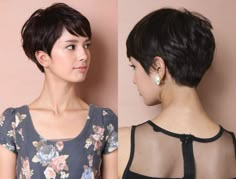 Short Black Haircuts, Black Haircut Styles, Layered Pixie Haircuts, Kort Bob, Hair Cuts 2017, Layered Pixie, Brunette Bob, Short Haircut Styles, Nice Hair