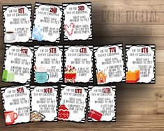 printable christmas gift tags for teachers to use on their desks or in the classroom