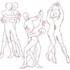 three people are standing and hugging each other