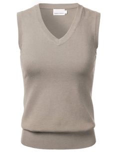 PRICES MAY VARY. 70% Viscose, 30% Nylon Imported Pull On closure Hand Wash Only FLORIA Women Solid Classic V-Neck Sleeveless Pullover Sweater Vest Top.
This comfortable, casual, elegant and classy sweater vest comes in multiple colors, making it a perfect fit for any occasion. This soft fitted v-neck sleeveless vest are made out of high quality material. 2020 Clothes, Classy Sweater, Black Tube Tops, Preppy Sweater, Sleeveless Sweater Vest, Chic Fall Outfits, Sleeveless Pullover, Sleeveless Vest, Sleeveless Sweater