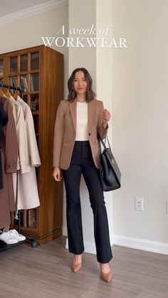 [AffiliateLink] Workwear Outfit Ideas #womensworkpantsworkwear Flare Black Pants Outfit Business Casual, Slacks And Blazer Outfit, High Waisted Black Pants Outfit Casual, Flare Pants Outfit Formal, Formal Outfits For Women Black, Women Blazer Outfit Formal, Black Flare Pants Outfit Work, Black Blazer Outfits For Women Work, Office Black Pants