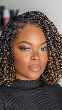 26 Stylish Crochet Hairstyles for Any Event Bridal Hair Braids Black Women, Crossover Braids Black Hair, Crochet Braids Short Hairstyles, Braids For Round Face Shape, Cute Black Woman Hairstyle, Single Crochet Braids Hairstyle, Black Braids Hairstyles For Women, Crotchet Afro Hairstyles Black Women, Black Woman Crochet Hairstyles