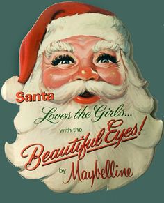 santa loves the girls with the beautiful eyes by maybellini's christmas card