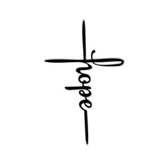 the word jesus written in cursive black ink on a white background with a cross