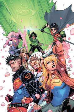 the cover to dc's new teen titans