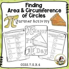 Students will enjoy practicing finding area and circumference of circles with this partner activity. Beach Worksheet, Finding Area, Summer Movies, Slice Of Pie