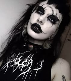 Goth Make Up, Demon Makeup, Goth Eye Makeup, Rock Makeup, Creepy Makeup, Goth Metal, Punk Makeup, Streetwear For Men, Alt Makeup