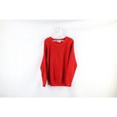 Vtg 70s Streetwear Womens Medium Blank Chunky Ribbed Knit Crewneck Sweater Red Womens Sweater Has blemish on front center Womens size Medium Measurements are: 22 inches underarm to underarm 24.5 inches top to bottom Red 55% Ramie 45% Cotton US Shipping is FREE Canada is $15 and International is $24 Check out my other items in my store! K398 Retro Ribbed Winter Tops, Retro Knit Sweater With Ribbed Cuffs, Retro Ribbed Knit Sweater, Retro Long Sleeve Ribbed Sweater, Vintage Solid Sweater With Ribbed Cuffs, Red Ribbed Knit Sweater, Red Chunky Knit Crew Neck Top, Vintage Red Knitted Tops, Oversized Red Ribbed Sweater