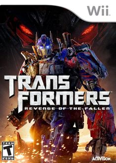 the cover for the video game, transformers