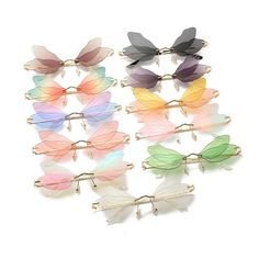 Wing Sunglasses, Funky Glasses, Vintage Dragonfly, Estilo Hippy, Dragonfly Wings, Cute Sunglasses, Cute Glasses, Cool Glasses, Fashion Eye Glasses