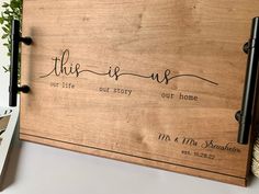 this is us our life our story our home wood sign