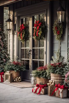 Check out this beautiful collection of holly jolly Christmas decorating ideas to help bring the magic of the holiday season into your home. christmas decor holiday nails christmas nails christmas outfits cozy room holiday cookies baking recipies iphone background home diy christmas diy christmas diy ideas home dcor iphone case christmas tree ideas ornatments holiday aesthetic sanata hats christmas outits cozy outfits holiday sweater ideas christmas ideas holiday lights retro christmas ideas Christmas Decorations Outdoor Lights, Christmas Covered Porch, Christmas Tree On Porch Outdoor, Winter Front Porch Ideas After Christmas, Christmas Decor Outside House, Christmas Outdoor Porch Ideas, Porch Decorating Christmas Ideas, Outside House Christmas Decorations, Cottage Style Christmas