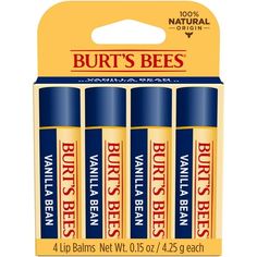 Take the smooth, warm flavor of classic vanilla with you on your lips wherever you go. Our essential Burts Bees Moisturizing Lip Balms nourish and make your lips feel luxurious with one swipe. Infused with a sweet vanilla flavor and nutrient rich botanicals like Beeswax to richly moisturize and soften lips, the nourishing oils and butters will make your lips juicy, happy and healthy. With a matte finish and moisturizing balm texture, this tube of tint free soothing lip balm glides on smoothly to Burts Bees Vanilla, Burt's Bees Lip Balm, Watermelon Lip Balm, Burts Bees Lip Balm, Baby Lips Maybelline, Hand Cream Gift Set, Dental Floss Picks, Burts Bees Lip, Soften Lips