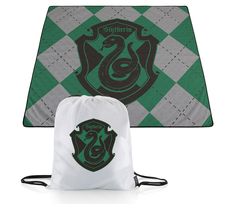 harry potter backpack and drawsack set with sly's house crest on the back