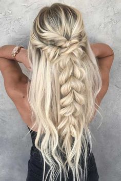 Down Do With Braid, Hair Ideas For Bridesmaids Long Hair, Bubble Braid Hairstyles Wedding, Vintage Waves Wedding Hair Veil, Prom Hairstyles For Medium Length Hair Straight, Wedding Hairstyles With Clip In Extensions, Bride Maid Hairstyles Half Up Half Down, Half Up Half Down Wedding Hair With Braid, Hair Maternity Pictures