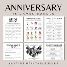 the ultimate game bundle for kids to play with is shown in this printable version