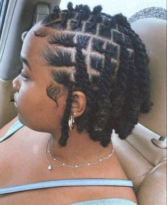 #locstyles #blackwomenhairstyles Retwist Ideas For Short Locs, Retwist Hairstyles For Short Locs, Style For Short Locs For Women, Loc Knot Bob Short Locs, Medium Loc Parts, Dreadlock Short Hairstyles, Style For Locs For Women, Short Locs Retwist Hairstyles, Starter Locs For Black Women