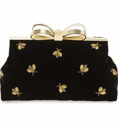 Main Image - Ted Baker London Beela Frame Clutch Ted Baker Handbag, I Love Bees, Clutch Purse Black, Embellished Clutch, Bee Inspired, Bee Jewelry, Bee Decor, Black Clutch, Bees Knees