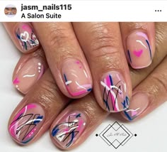 Gel Overlay Nails, Crazy Nail Designs, French Manicure Nails, Diy Acrylic Nails, Pink Nail Art, Cute Toe Nails, Glamorous Nails, Pretty Nail Designs, Pink Nail Designs