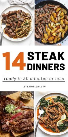 Good Steak Recipes, Healthy Steak, Steak Dinner Recipes, Steak Dinners, Round Steak Recipes, Flank Steak Recipes, Cube Steak Recipes, Steak Tips, Beef Steak Recipes