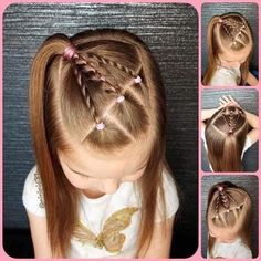 Decoration Ideas For Halloween, Toddler Hairstyles Girl Fine Hair, Easy Toddler Hairstyles, Girls Hairdos, Easy Little Girl Hairstyles, Girly Hairstyles, Girl Hair Dos, Lil Girl Hairstyles, Girls Hairstyles Easy