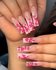 Baddie Pink Nails, Nail Palette, Pink Summer Nails, Acrylic Nail Polish, Brand Shoot