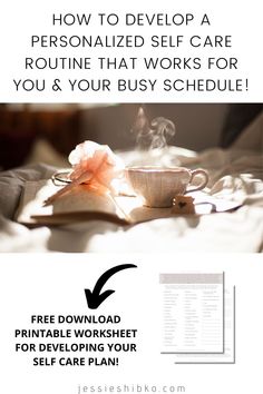 Are you wanting to create a self care routine, but struggling a develop a routine that you actually ENJOY & fits into your busy schedule? Self care looks different for everyone & practicing self care can improve focus, productivity, mindset, confidence. Use this self care planning worksheet to help you develop a self care routine that works for YOU / developing a self care routine / how to develop a self care routine / self care ideas / get the most out of life // jessieshibko.com Schedule Self Care, Planning Worksheet, Start Living Life, Self Care Ideas, Make Yourself A Priority, Improve Focus, Busy Schedule, Care Plans