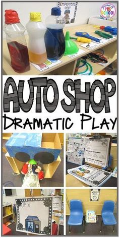 the auto shop dramatic play is an engaging activity for students to learn how to use their tools