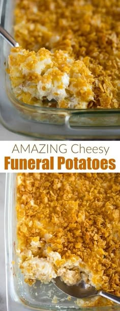 Easy, cheesy funeral potatoes are a delicious hash brown casserole that makes the perfect warm, comforting side dish! | tastesbetterfromscratch.com #recipe #withhashbrowns #easy #withcornflakes via @betrfromscratch September Dinners, Breakfast Hashbrown Recipes, Casserole With Hashbrowns, Breakfast Casserole With Hashbrowns, Fruit Sides, Homemade Hashbrowns, Cheesy Hashbrowns, Breakfast Hashbrowns, Hashbrown Recipes