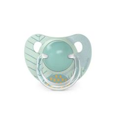 a baby pacifier with an attached handle