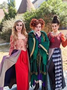 Hocus Pocus 2 Costumes, Hocus Pocus Sisters Costumes, Trunk Or Treat Sanderson Sisters, Halloween Costumes For 3 Sisters, Hocus Pocus Witches Costumes, Hocus Pocus Cosplay, Hocus Pocus Costumes For Women, Hocus Pocus Group Costume, Halloween Costumes Hocus Pocus