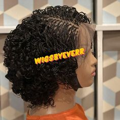 At  WiggsbyEver  be sure to get your natural looking braided wigs, protective braided Hairstyles, that Save your Edges, while at the same time saving you time, money and getting you ready in a matter of minutes?  *WIG QUALITY IS GUARANTEED Having Alopecia/hair loss we got you covered, our hair laces are suitable and comfortable for your hair needs. A quality braided wig from Wigsbyeverr will help restore confidence giving you the opportunity to wear your favourite braid styles. PLEASE LEAVE THE Black Short Wig, Shoulder Length Wig, Alopecia Wig, Box Braids Wig, Kanekalon Braiding Hair, Curly Lace Frontal, Micro Twists, Wig Curly, Twist Braid