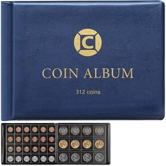 PRICES MAY VARY. 312 POCKET COIN HOLDER: Coin collection book with 312 coin pockets, 16 coin sleeves - 10 pages (24 silver coins pockets per page) and 6 pages (12 coins pockets per page). Coins for collectors album can hold pennies, quarters, for morgan silver dollars coins, silver eagle, silver gold dollars, half dollars, for copper bullion, silver bullion, challenge coins, for dogecoin coin, for bitcoin coin, tokens, for medallions, badges etc. (Only Coin Collecting Books) COIN HOLDERS FOR COL Gold Dollars, Copper Bullion, Coin Collecting Books, Money Penny, Silver Dollar Coin, Coin Display, Penny Coin, Silver Eagle, Book Holder