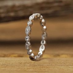 The Vintage Stacking Band Antler Wedding Band, Antler Ring, Wedding Bands For Her, Crystal River, Engagement Sets, Stacking Bands, 1 Rose, Engagement Bands