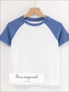 Season:Summer Material:Cotton Material:Polyester Material:Spandex Item Type:tops Tops Type:Tees Sleeve Length(cm):Short Sleeve Style:Regular Fabric Type:JERSEY Pattern Type:Patchwork Gender:WOMEN Clothing Length:Short Decoration:None Style:Casual Collar:CREW NECK Size Table S : Shoulder 19cm(7.5") Bust 70-84cm(27.6"-33.1") Length 47cm(18.5") Sleeve 22cm(8.7") M : Shoulder 20cm(7.9") Bust 74-88cm(29.1"-34.6") Length 48cm(18.9") Sleeve 23cm(9.1") The size be measured by ourselves, error 1-3cm Cheap Striped Cotton Tops, Affordable Blue Cotton Tops, Cheap Short Sleeve Summer Shirt, Cheap Short Sleeve Sports Shirt, Cheap Short Sleeve Tops For Playtime, Cheap Sports T-shirt With Crew Neck, Cheap Stretch Summer T-shirt, Affordable Blue Tops For Independence Day, Tops Short Sleeve