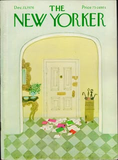 the new yorker magazine cover with an open door