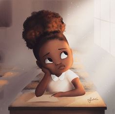 4c Hair, Cartoon Girl, Of Course, Apples, Natural Hair, Hair, Black