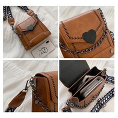 Stylish Bags For Women Leather Mobile Phone Bag, Bohemian Handbags, Mini Messenger Bag, Vintage Crossbody Bag, Trendy Shoulder Bag, Trendy Handbags, Stylish Shoulder Bag, Black Crossbody, Shoulder Messenger Bag