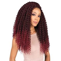 Bobbi Boss Crochet Braid - Brazilian Water Curl 18" Premium Fiber Braid Soft & Light Full Volume Natural Texture Excellent Hot Water Setting Invisible Braids, Brazilian Water Wave, Curly Crochet Braids, Hair Twists, Crochet Styles, Braiding Styles, Marley Hair, Waves Curls, Senegalese Twist