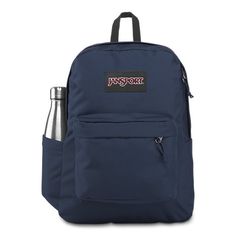 SuperBreak® Plus - Laptop Backpack | JanSport Grade Goals, Backpack Jansport, Jansport Superbreak Backpack, Navy Backpack, School Things, American Tourister