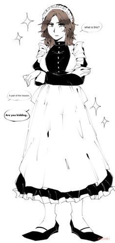 a drawing of a girl in a dress with stars around her neck and hands on her hips