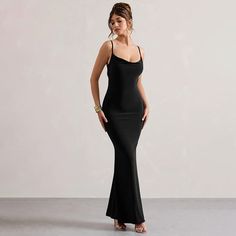 Gender: Women Type:Evening Dresses Feature:Lace Halter Back Hip Skirt Material:Polyester Style:Casual/Fashion Color:Black Size:S. M. L Please Note:All Dimensions Are Measured Manually With A Deviation Of 1 To 3cm. Cami Maxi Dress, Hip Skirt, Dress Occasion, Dress 2024, Suspender Dress, Dress Bodycon, Hip Dress, Fashion Color, Women Long Dresses