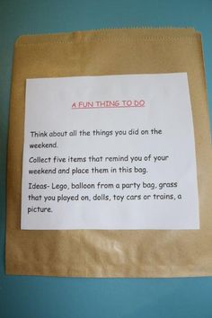 a brown paper bag with a poem written on it