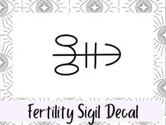 the word fertity sigil deal written in black ink on a white background