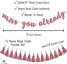 the instructions for how to make a miss you already banner