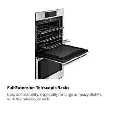 an advertisement for a new range with the words full extension telecopic racks