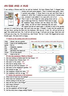 an egg and a hug worksheet for kids to learn how to read it