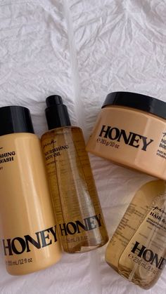 pink honey sugar scrub, honey body oil, honey hair and body mist, honey body wash#honey #victoriasecretpink #vanilla #bodycare #bodyscrub Hair And Body Mist, Honey Sugar Scrub, Honey Body Wash, Serious Skin Care