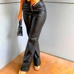 Nwt -Must Have Bargain To Add To Wardrobe Hem Dress Pants, Leather Pants Black, Flare Dress Pants, High Waisted Dress Pants, Wide Leg Dress Pants, Fashion Nova Pants, Belted Pants, Petite Pants, Fashion Nova Dress